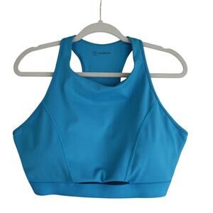Adidas X Parley Womens Coreflow Aeroready Sports Bra Size XL Craft Blue Cutout